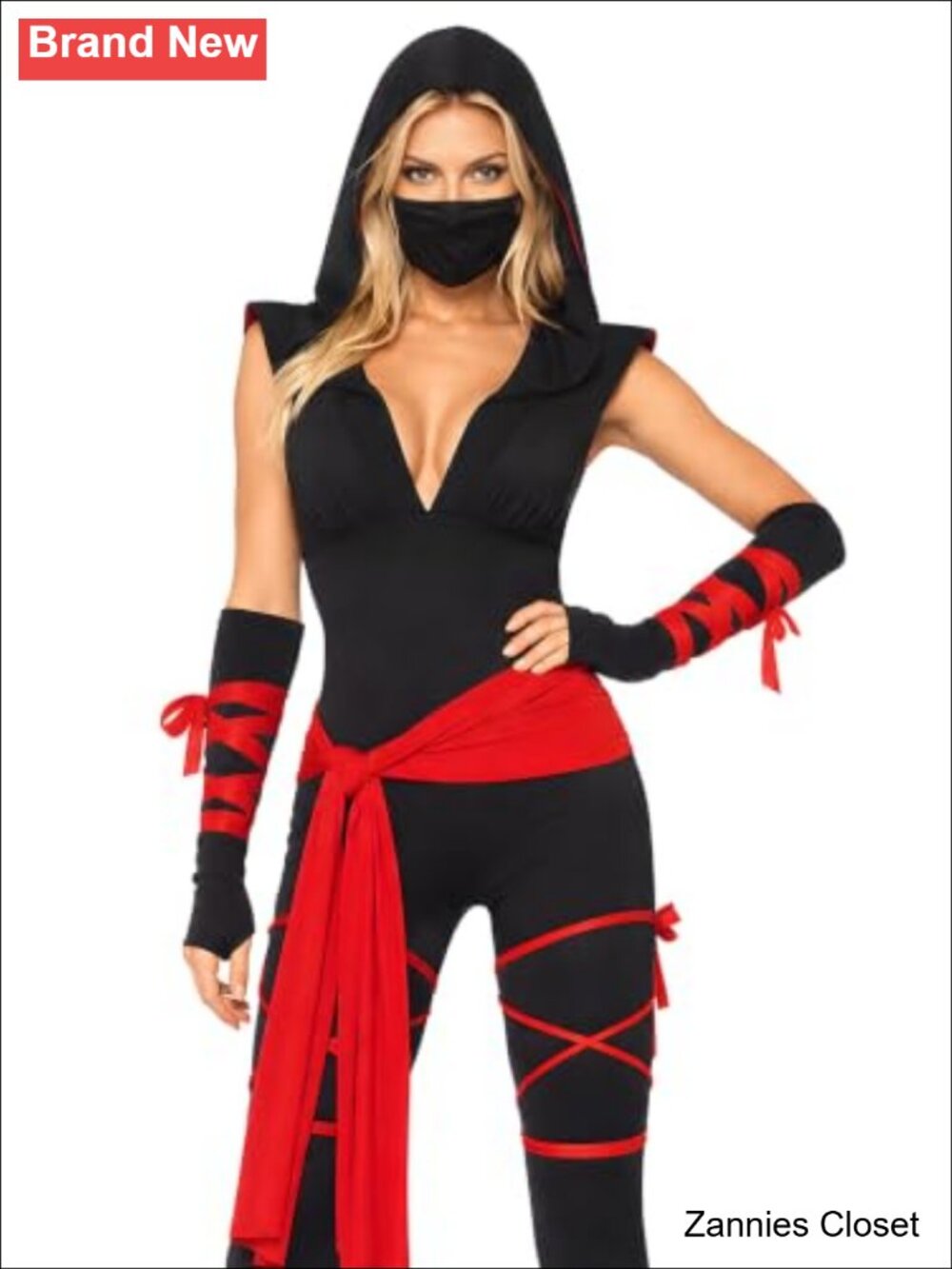 👻 Leg Avenue Women's 4 Pc Deadly Ninja Costume